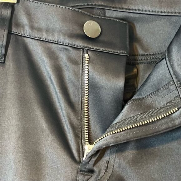 J Brand Women’s Pants Black Satin Straight Size 27 Waist Mid Rise - Picture 9 of 13